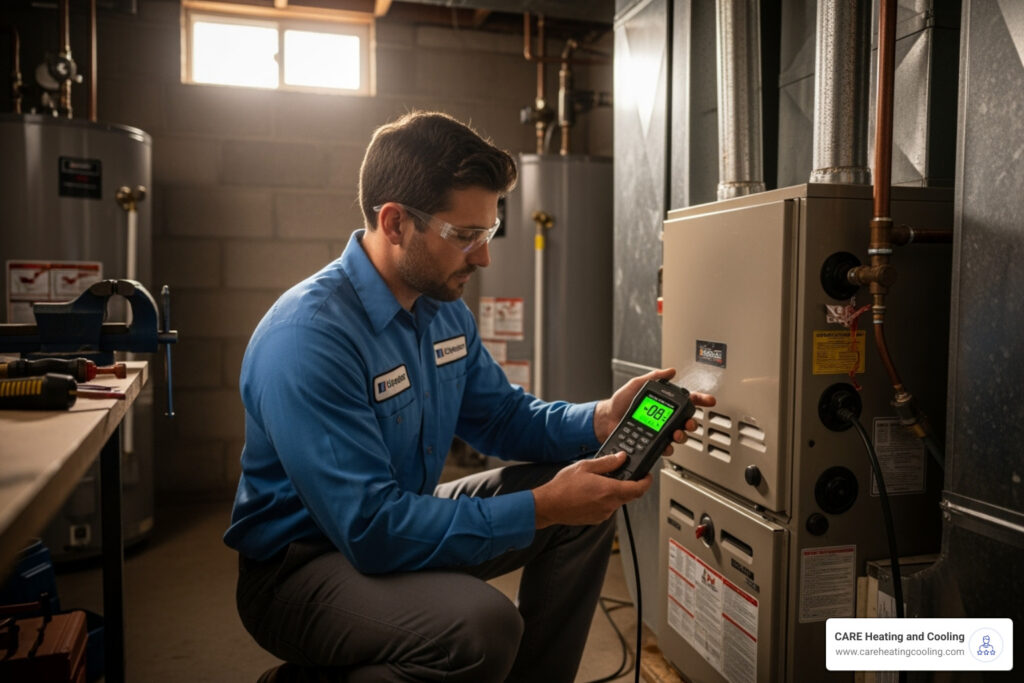 Carbon monoxide furnace check