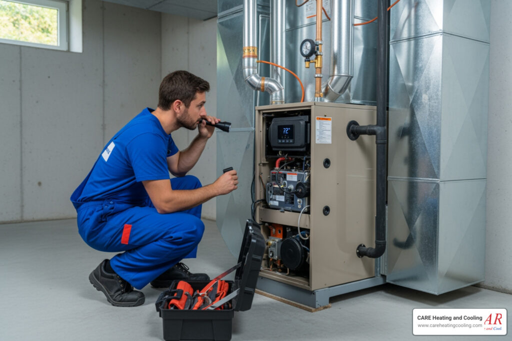 Columbus's Finest: Professional Furnace Maintenance Contractors You Can Trust 8 a comfortable family in a warm living room during winter in Columbus, OH - best furnace maintenance in columbus, oh